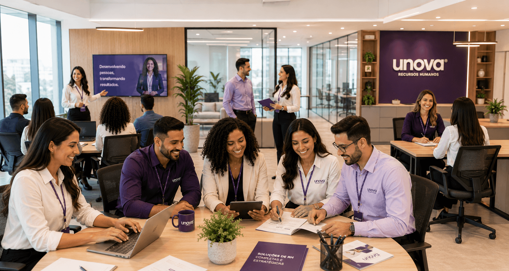 Soluções de RH da Unova para empresas